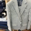 bộ suit ghi sáng- vải linen- giá 6.000.000