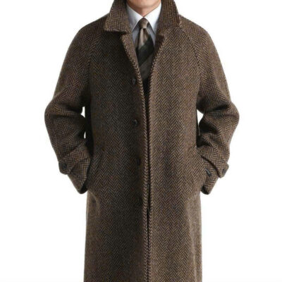 jacket dạ kẻ xương cá- vải dạ wool- giá 8.000.000